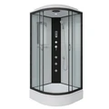 Душевая кабина Niagara Classic NG-6703-14F (80х80х215) средний поддон(26см),черный,стекло прозрачное,4 места 67031414F