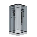 Душевая кабина Niagara Premium NG-6901-01GQ BLACK (90х90х210) низкий поддон(16 см),черный,стекло тонированное,4 места 69010134GQBLACK