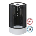 Душевая кабина Niagara Classic NG-6508-14BKT (90х90х210) высокий поддон(40см),черный,стекло тонированное,4 места 65081434BKT