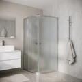 Душевое ограждение Niagara Eco NG-1007-14MT (90х90х190) четверть круга,раздвижное,хром,стекло матовое,1 место NG-1007-14MT