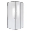 Душевое ограждение Niagara Nova NG-3627-34 (100х100х195) четверть круга, хром,двери раздвижные,стекло шиншилла,1 место NG-3627-34