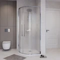 Душевое ограждение Niagara Nova NG-3627-34 (100х100х195) четверть круга, хром,двери раздвижные,стекло шиншилла,1 место NG-3627-34