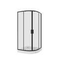 Душевое ограждение Niagara Nova NG-6886-08ВLACK (80х80х195) четверть круга,черный,двери раздвижные,стекло прозрачное,1 место 68860811BLACK