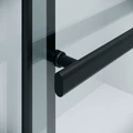 Душевая перегородка Niagara Nova NG-671-10BLACK (100х200) черный матовый,раздвижная,стекло прозрачное,1 место NG-671-10BLACK