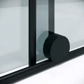 Душевая перегородка Niagara Nova NG-671-10BLACK (100х200) черный матовый,раздвижная,стекло прозрачное,1 место NG-671-10BLACK