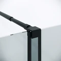 Душевая перегородка Niagara Nova NG-671-10BLACK (100х200) черный матовый,раздвижная,стекло прозрачное,1 место NG-671-10BLACK