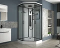 Душевая кабина Niagara Premium NG-6901-01GD BLACK (90х90х220) низкий поддон(16см),черный,стекло тонированное,4 места 69010134GDBLACK