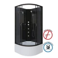 Душевая кабина Niagara Classic NG-6508-14BKG (90х90х200) высокий поддон(40см),черный,стекло тонированное,4 места 65081434BKG