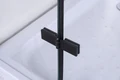 Душевое ограждение Niagara Nova NG-6816-08ВLACK (100х100х190) четверть круга,черный,двери распашные,стекло прозрачное,1 место 68160811BLACK