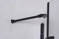 Душевое ограждение Niagara Nova NG-6816-08ВLACK (100х100х190) четверть круга,черный,двери распашные,стекло прозрачное,1 место 68160811BLACK