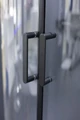 Душевое ограждение Niagara Nova NG-6816-08ВLACK (100х100х190) четверть круга,черный,двери распашные,стекло прозрачное,1 место 68160811BLACK