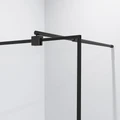 Душевая перегородка Niagara Nova NG-687-10ВLACK (100х195) черный,стекло прозрачное,1 место NG-687-10BLACK