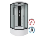 Душевая кабина Niagara Classic NG-6709-14P (100х100х215) высокий поддон(40см),черный,стекло прозрачное,4 места 67091414P