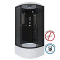 Душевая кабина Niagara Classic NG-6508-14P (90х90х215) высокий поддон(40см),черный,стекло тонированное,4 места 65081434P