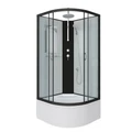 Душевая кабина Niagara Classic NG-6709-14BKT (100х100х210)высокий поддон(40см),черный,стекло прозрачное,4 места 67091414BKT