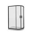 Душевое ограждение Niagara Nova NG-6821-08ВLACK (120х80х195) асимметрия,черный,двери раздвижные,стекло прозрачное,1 место 682108111BLACK