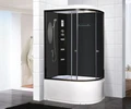 Душевая кабина Niagara Ultra NG-214-01LN (120х80х220) высокий поддон(48см),черный,стекло тонированное,4 места 2140134LN