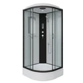 Душевая кабина Niagara Classic NG-6702-14P (100х100х215) средний поддон(26см),черный,стекло прозрачное,4 места 67021414P