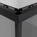 Душевое ограждение Niagara Nova NG-2830-34BLACK (100х100х195) квадрат,черный матовый,двери раздвижные,стекло тонированное,1 место NG-2830-34BLACK