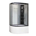 Душевая кабина Niagara Ultra NG-1910-01R (120х80х220) высокий поддон(48см),черный,стекло тонированное,4 места 19100134R