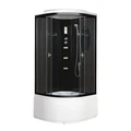Душевая кабина Niagara Ultra NG-211-01N (90х90х220) высокий поддон(48см),черный,стекло тонированное,4 места 2110134N