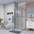 Душевое ограждение Niagara Nova NG-62-9A-A90 (90х90х195) квадрат,хром,двери раздвижные,стекло прозрачное,2 места NG-62-9A-A90