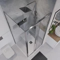 Душевое ограждение Niagara Nova NG-64-9A-A90-34 (90х90х195) квадрат,хром,дверь раздвижная,стекло прозрачное,2 места NG-64-9A-A90-34