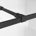 Душевая перегородка Niagara Nova NG-688-90BLACK (90х195) черный матовый,стекло прозрачное,1 место NG-688-90BLACK
