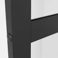 Душевая перегородка Niagara Nova NG-688-90BLACK (90х195) черный матовый,стекло прозрачное,1 место NG-688-90BLACK