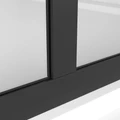 Душевая перегородка Niagara Nova NG-686-90BLACK (90х195) черный матовый,стекло прозрачное,1 место NG-686-90BLACK