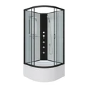 Душевая кабина Niagara Classic NG-6709-14BKG (100х100х200)высокий поддон(40см),черный,стекло прозрачное,4 места 67091414BKG