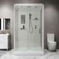 Душевая кабина Niagara Standart ST120/90/15Q (120х90х215) прямоугольник,поддон 15см,распашная,проф.белый,3 места ST120/90/15Q