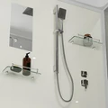 Душевая кабина Niagara Standart ST120/90/15Q (120х90х215) прямоугольник,поддон 15см,распашная,проф.белый,3 места ST120/90/15Q