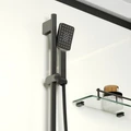 Душевая кабина Niagara Standart ST120/90/15Q/BL (120х90х215) прямоугольник,поддон 15см,распашная,проф.черный,3 места ST120/90/15Q/BL