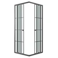 Душевое ограждение Niagara Eco NG-1009-14QKL (90х90х190) квадрат,раздвижное,черный,стекло клетка,1 место NG-1009-14QKL