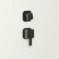 Душевая кабина Niagara Standart ST100/80/15Q/BL (100х80х215) прямоугольник,поддон 15см,распашная,проф.черный,3 места ST100/80/15Q/BL