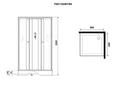 Душевая кабина Niagara Promo P90/13Q/MT/BK (90х90х200) 3 места P90/13Q/MT/BK