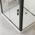 Душевая кабина Niagara Standart ST100/80/15Q/BL/BK (100х80х200) прямоугольник,поддон 15см,распашная,проф.черный,без крыши,3 места ST100/80/15Q/BL/BK
