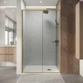 Дверь в нишу Niagara Nova NG-44-12ASG (120х195) раздвижная,золото сатин,стекло прозрачное,1 место NG-44-12ASG