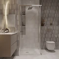 Душевое ограждение Niagara Nova NG-6623-34 (90х90х195) квадрат,двери раздвижные,хром,стекло прозрачное,1 место NG-6623-34