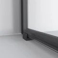 Душевое ограждение Niagara Nova NG-6822-34ВLACK (80х80х195) квадрат,черный матовый,двери раздвижные,стекло прозрачное,1 место NG-6822-34BLACK