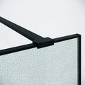 Душевая перегородка Niagara Nova NG-781-90BLACK (90х200) черный матовый,стекло эффект битого стекла,1 место NG-781-90BLACK