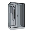 Душевая кабина Niagara Premium NG-6912-01GQR BLACK (120х80х210) низкий поддон(16 см),черный,стекло тонированное,5 мест 69120134GQRBLACK