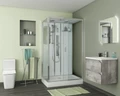 Душевая кабина Niagara Premium NG-6012-01GQR (120х80х210) низкий поддон(16 см),стекло прозрачное,5 мест 60120114GQR