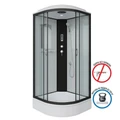 Душевая кабина Niagara Classic NG-6701-14P (90х90х215) средний поддон(26см),черный,стекло прозрачное,4 места 67011414P