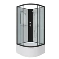 Душевая кабина Niagara Classic NG-6707-14BK (80х80х200) высокий поддон(40см),черный,стекло прозрачное,4 места 67071414BK