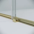 Душевое ограждение Niagara Nova NG-44-10ASG-A90SG-34 (100х90х195) прямоугольник,раздвижная,золото сатин,стекло прозрачное,2 места NG-44-10ASG-A90SG-34
