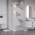 Душевая перегородка Niagara Nova NG-660-90 (90х195) хром,стекло прозрачное с рисунком,1 место NG-660-90