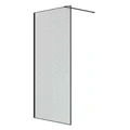 Душевая перегородка Niagara Nova NG-781-10BLACK (100х200) черный матовый,стекло эффект битого стекла,1 место NG-781-10BLACK
