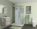 Душевая кабина Niagara Premium NG-6012-01GQL (120х80х210) низкий поддон(16 см),стекло прозрачное,5 мест 60120114GQL